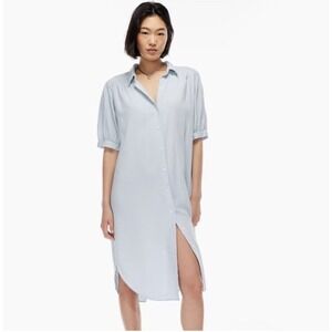 Wilfred Free Awaken Linen Dress Cloud Blue size large